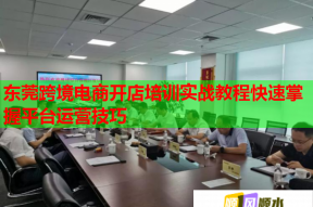 东莞跨境电商开店培训实战教程快速掌握平台运营技巧