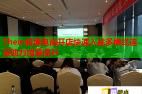 Shein跨境电商开店快速入驻多模式运营助力销量提升