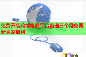 免费开店跨境电商平台首选三个月免佣新卖家福利