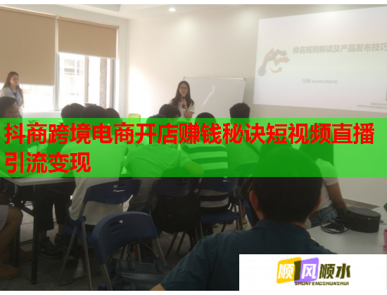 抖商跨境电商开店赚钱秘诀短视频直播引流变现  第1张