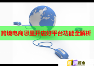 跨境电商哪里开店好平台功能全解析